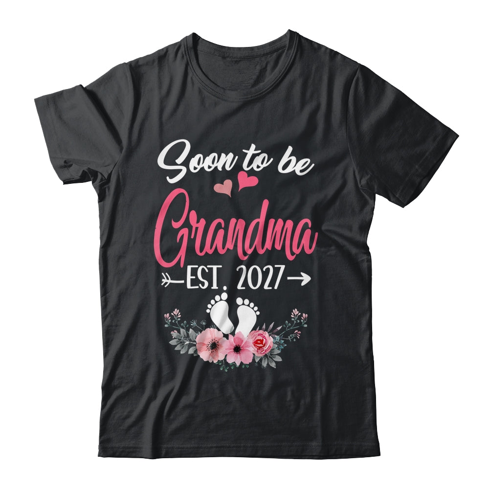 Soon To Be Grandma Est 2027 Mothers Day First Time Grandma Shirt & Tank Top | siriusteestore