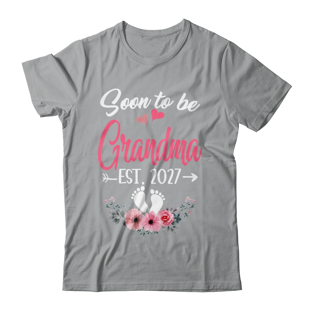 Soon To Be Grandma Est 2027 Mothers Day First Time Grandma Shirt & Tank Top | siriusteestore
