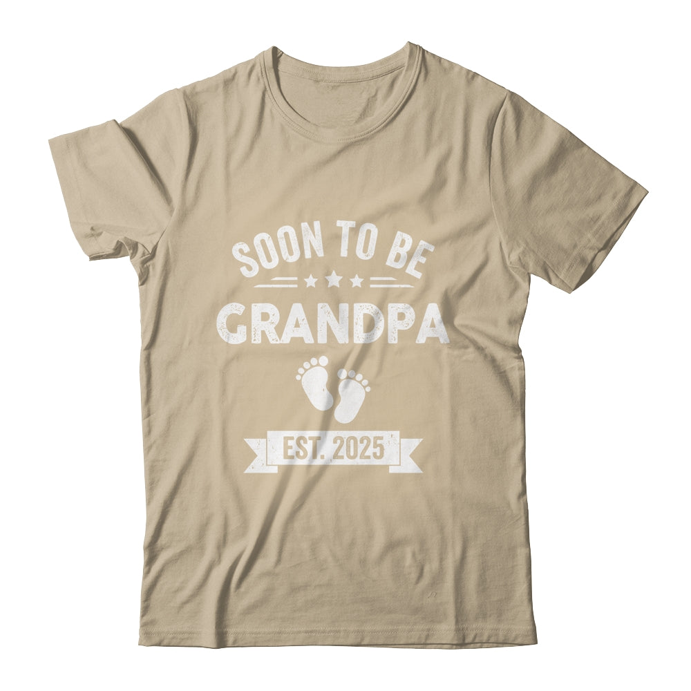 Soon To Be Grandpa 2025 Fathers Day First Time Grandpa Shirt & Hoodie | siriusteestore