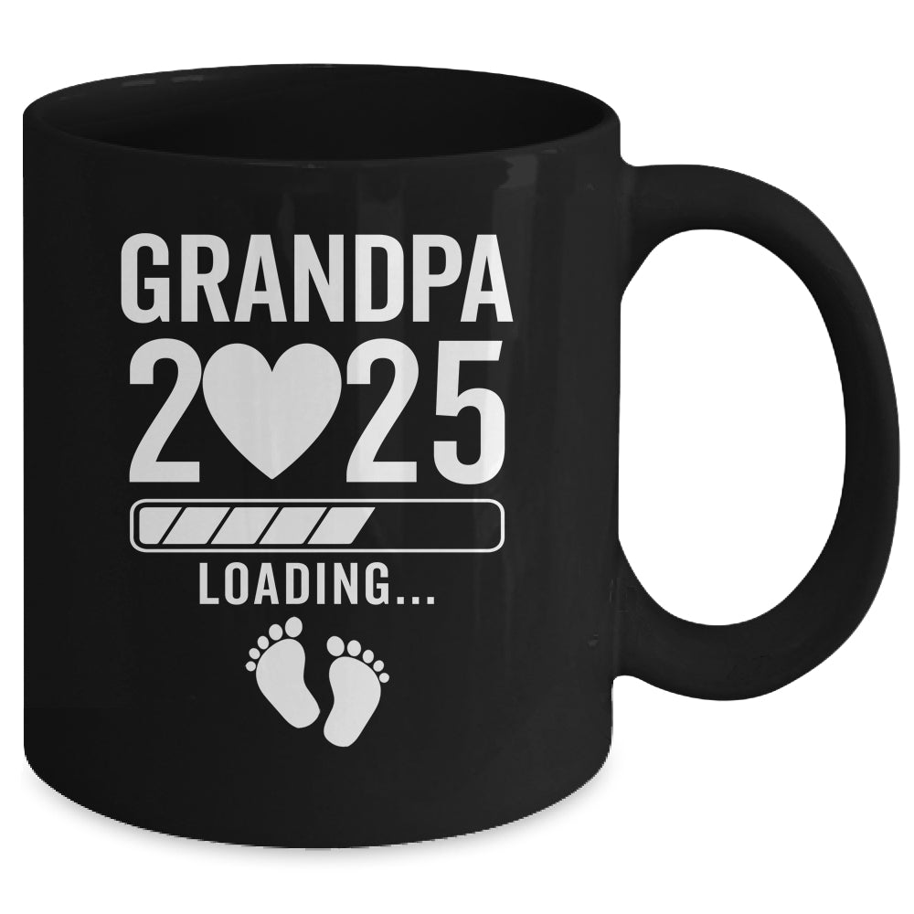 Soon To Be Grandpa 2025 Pregnancy Announcement Loading Mug | siriusteestore