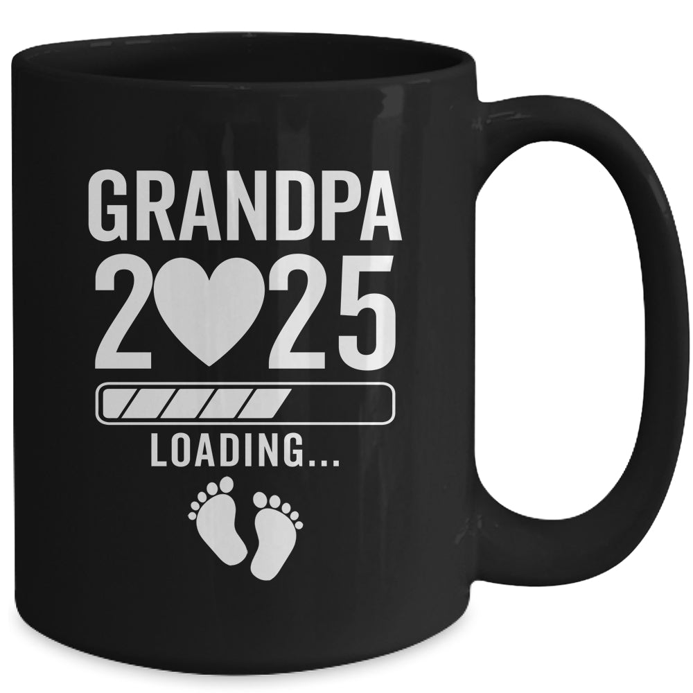 Soon To Be Grandpa 2025 Pregnancy Announcement Loading Mug | siriusteestore