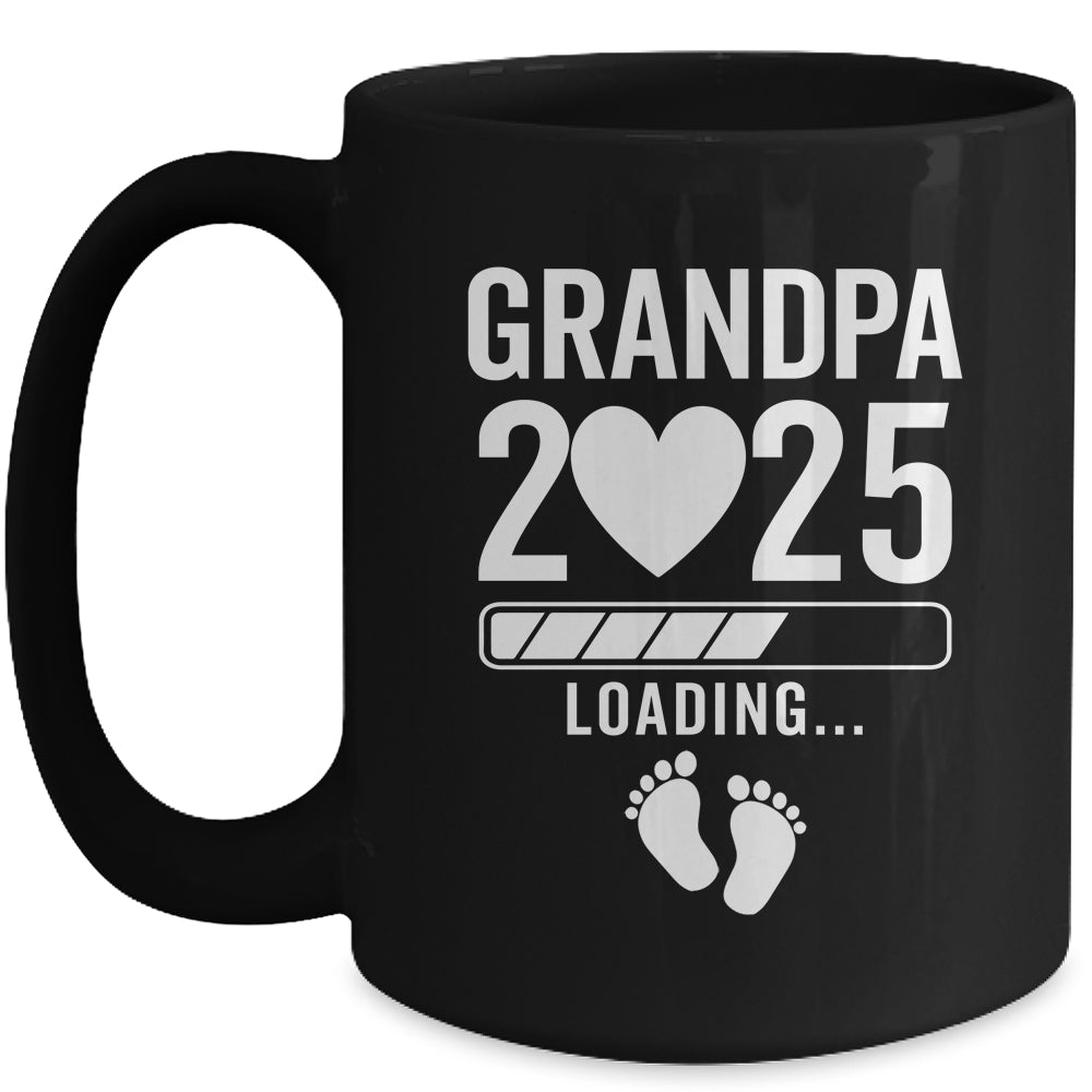 Soon To Be Grandpa 2025 Pregnancy Announcement Loading Mug | siriusteestore