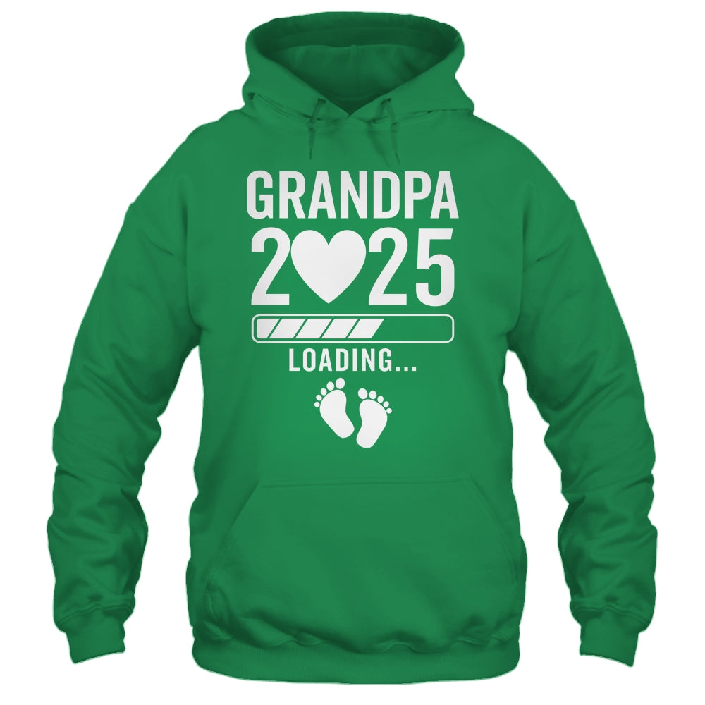 Soon To Be Grandpa 2025 Pregnancy Announcement Loading Shirt & Hoodie | siriusteestore