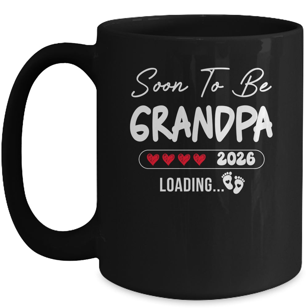 Soon To Be Grandpa 2026 Loading Promoted To Grandpa Est 2026 Mug | siriusteestore