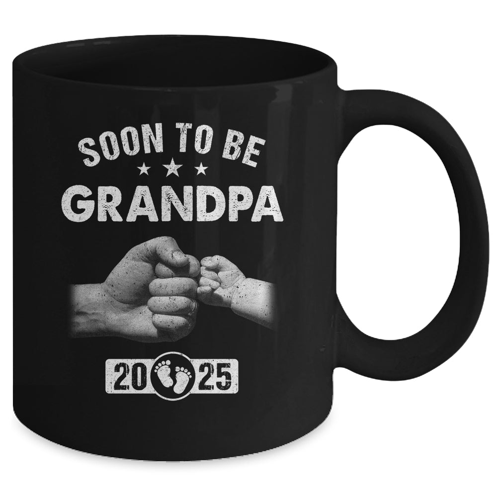 Soon To Be Grandpa Est 2025 Fathers Day First Time New Mug | siriusteestore