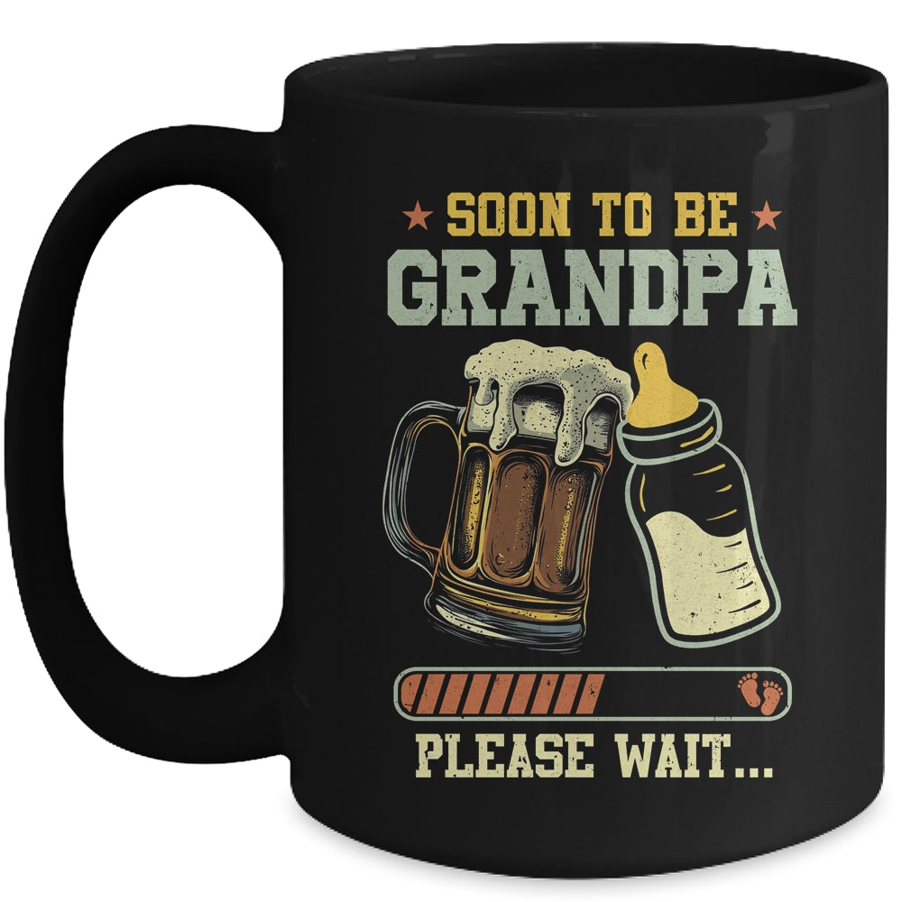 Soon To Be Grandpa Est 2025 Pregnancy Announcement Loading Mug | siriusteestore