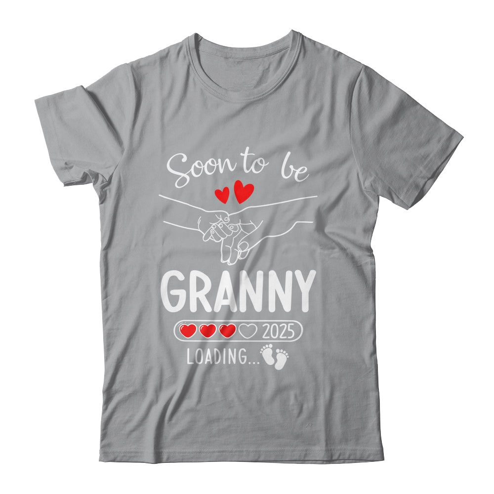 Soon To Be Granny 2025 Loading Pregnancy Announcement Granny Shirt & Tank Top | siriusteestore