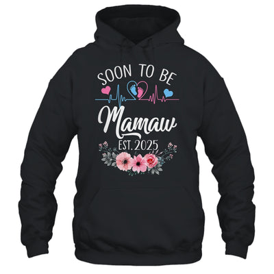 Soon To Be Mamaw 2025 First Time Pregnancy Announcement Shirt & Tank Top | siriusteestore