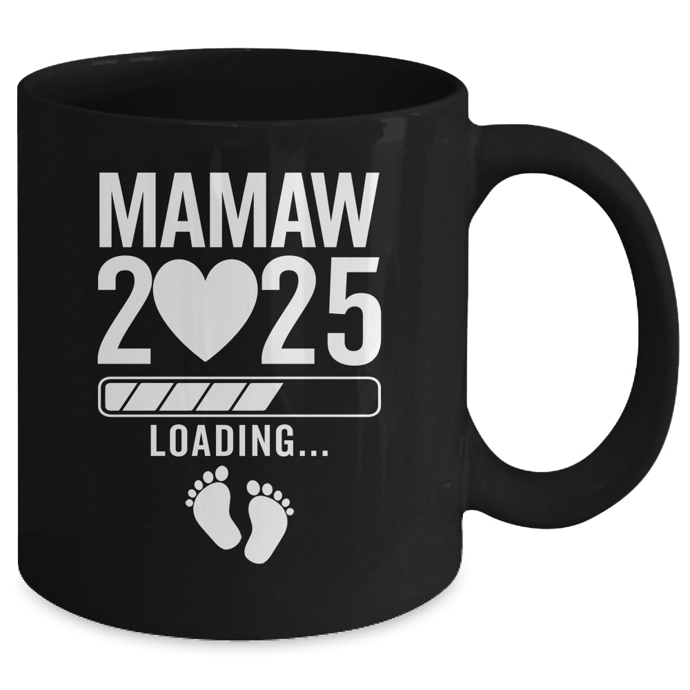 Soon To Be Mamaw 2025 Pregnancy Announcement Loading Mug | siriusteestore