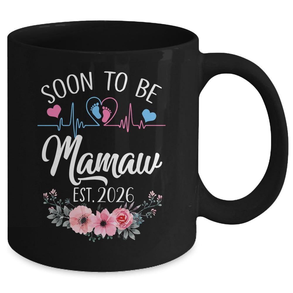 Soon To Be Mamaw 2026 First Time Pregnancy Announcement Mug | siriusteestore