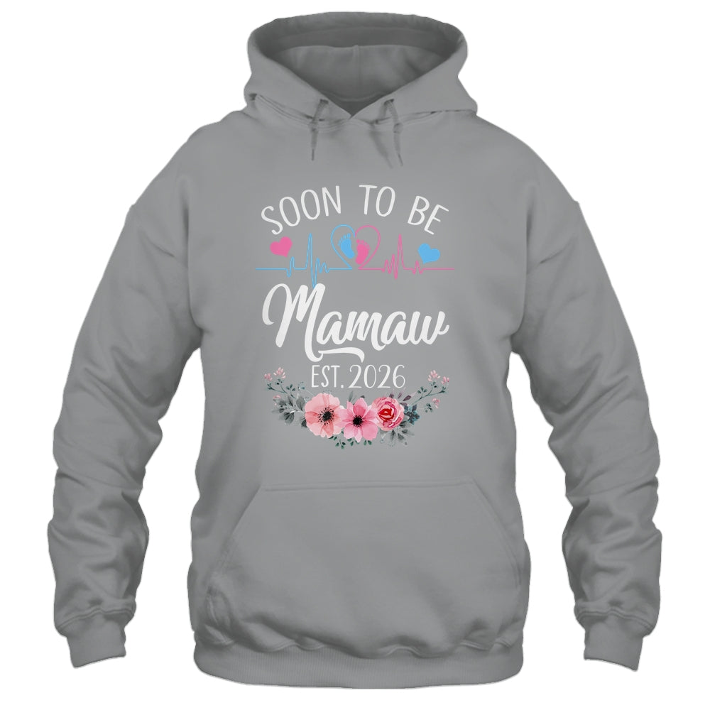 Soon To Be Mamaw 2026 First Time Pregnancy Announcement Shirt & Tank Top | siriusteestore
