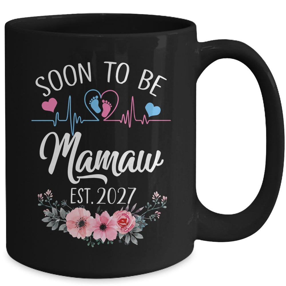 Soon To Be Mamaw 2027 First Time Pregnancy Announcement Mug | siriusteestore