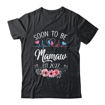Soon To Be Mamaw 2027 First Time Pregnancy Announcement Shirt & Tank Top | siriusteestore