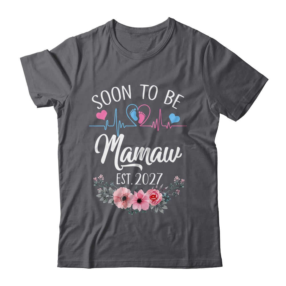 Soon To Be Mamaw 2027 First Time Pregnancy Announcement Shirt & Tank Top | siriusteestore