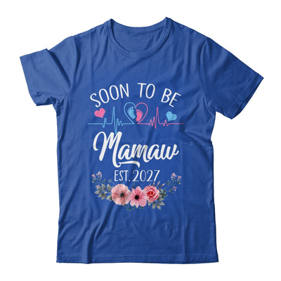 Soon To Be Mamaw 2027 First Time Pregnancy Announcement Shirt & Tank Top | siriusteestore