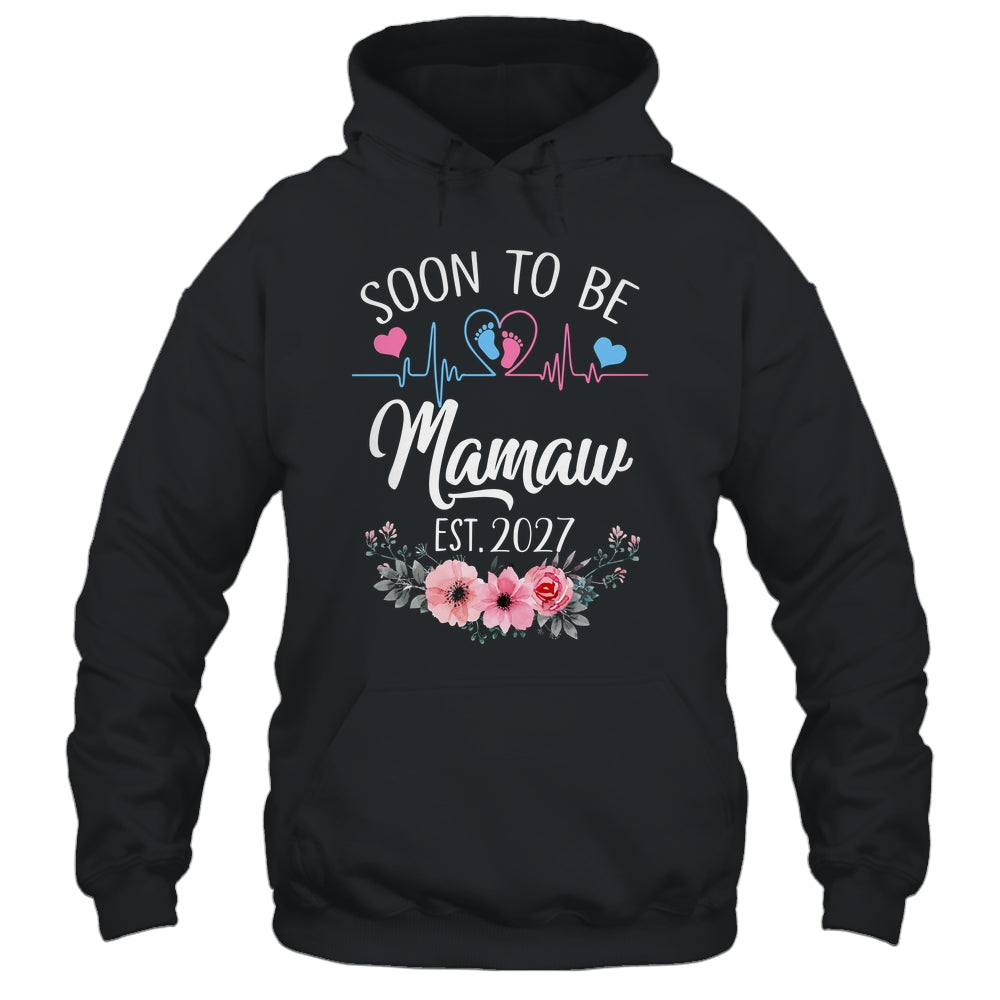 Soon To Be Mamaw 2027 First Time Pregnancy Announcement Shirt & Tank Top | siriusteestore