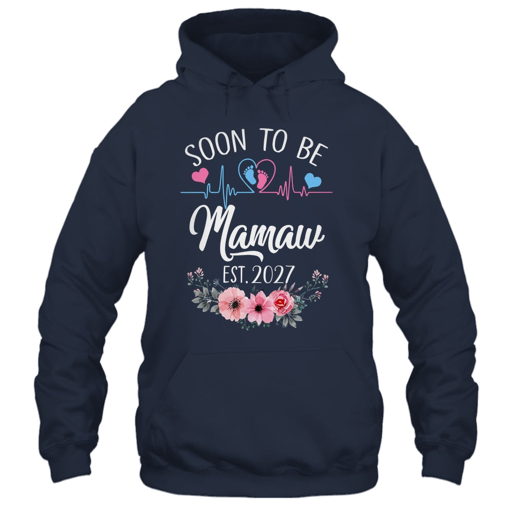Soon To Be Mamaw 2027 First Time Pregnancy Announcement Shirt & Tank Top | siriusteestore
