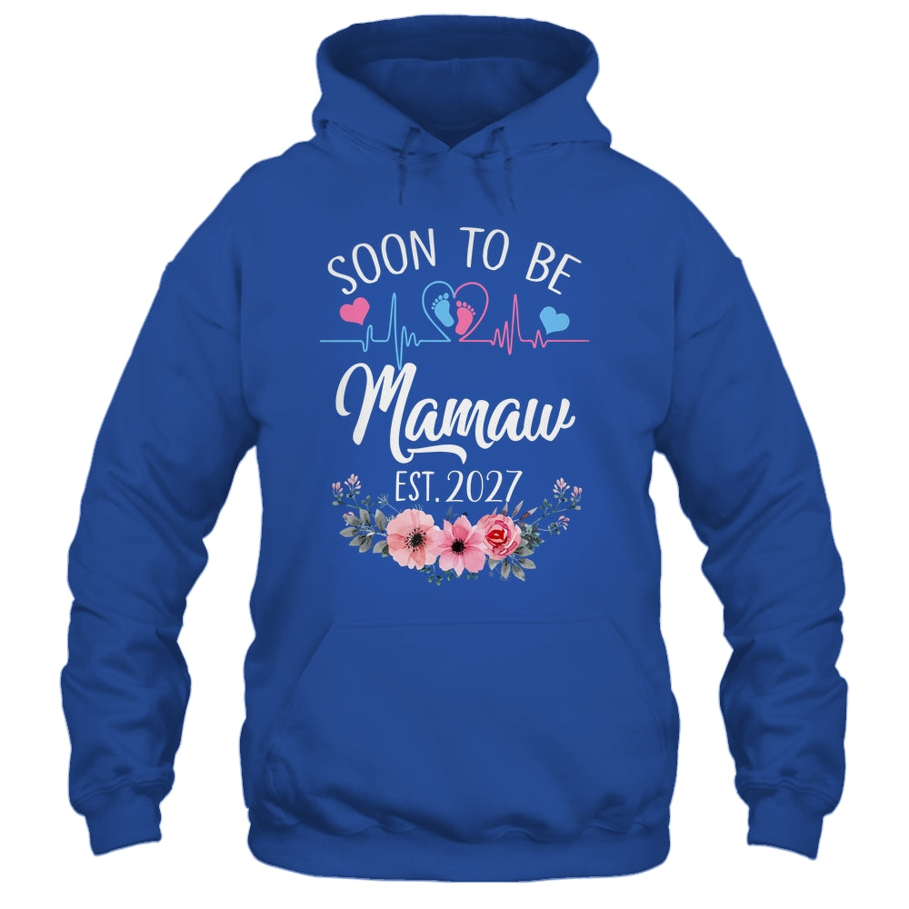 Soon To Be Mamaw 2027 First Time Pregnancy Announcement Shirt & Tank Top | siriusteestore
