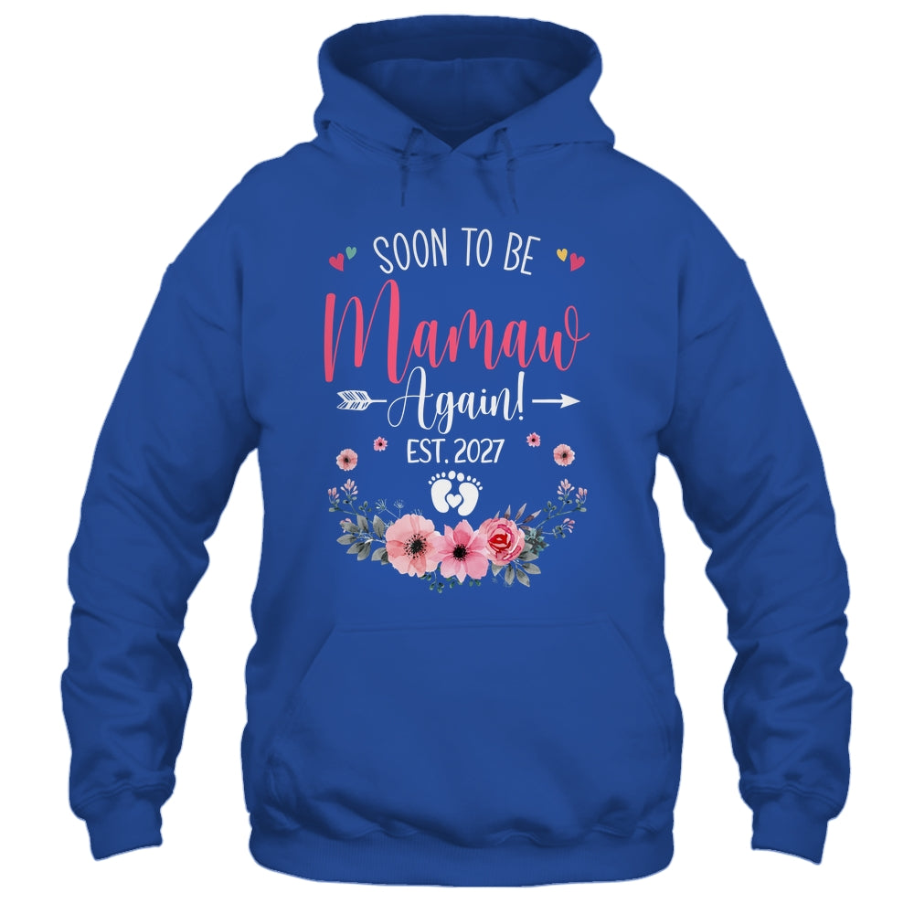 Soon To Be Mamaw Again Est 2027 Mothers Day Shirt & Tank Top | siriusteestore
