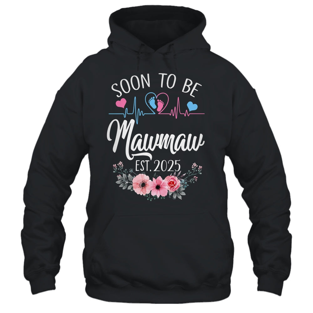 Soon To Be Mawmaw 2025 First Time Pregnancy Announcement Shirt & Tank Top | siriusteestore
