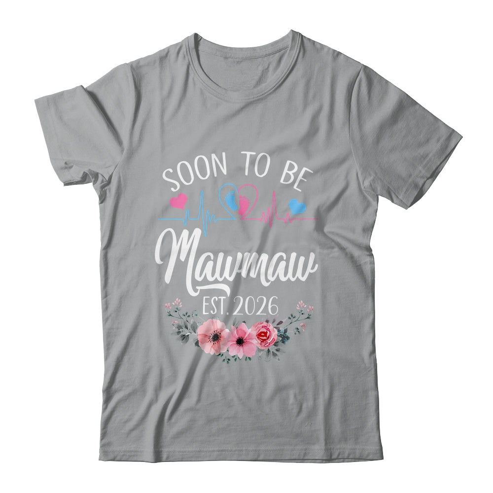 Soon To Be Mawmaw 2026 First Time Pregnancy Announcement Shirt & Tank Top | siriusteestore