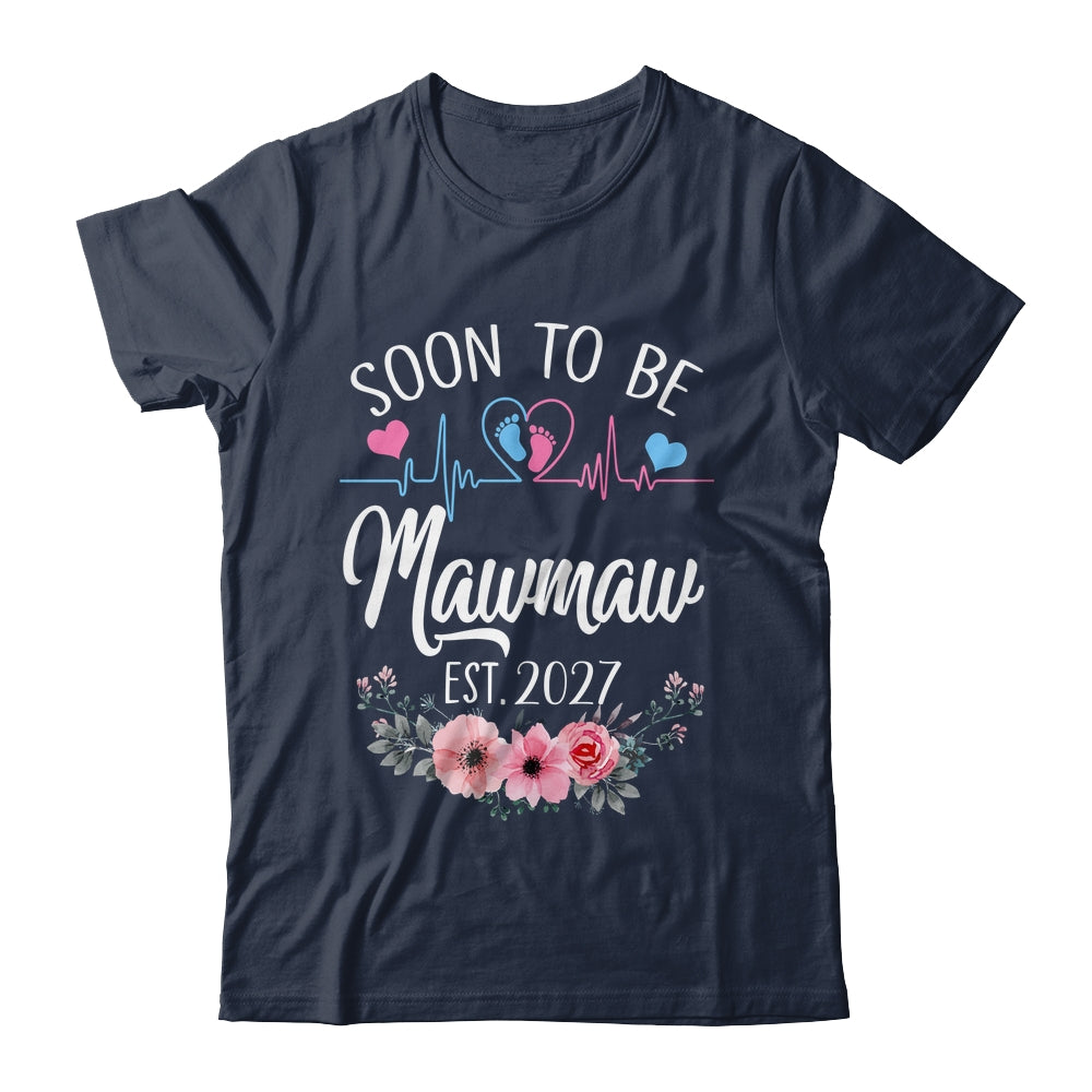 Soon To Be Mawmaw 2027 First Time Pregnancy Announcement Shirt & Tank Top | siriusteestore