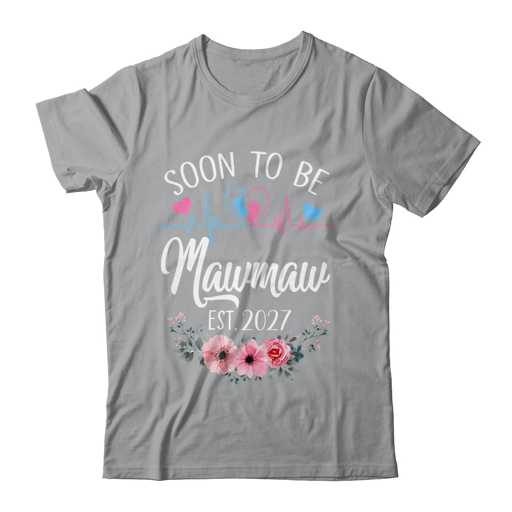 Soon To Be Mawmaw 2027 First Time Pregnancy Announcement Shirt & Tank Top | siriusteestore