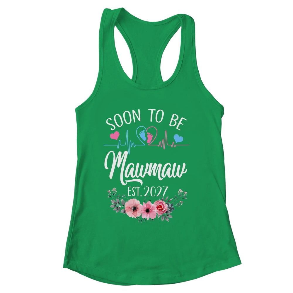 Soon To Be Mawmaw 2027 First Time Pregnancy Announcement Shirt & Tank Top | siriusteestore