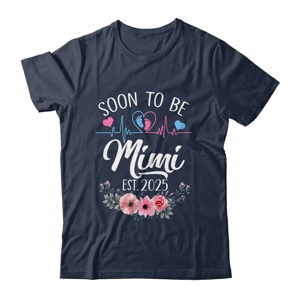 Soon To Be Mimi 2025 First Time Pregnancy Announcement Shirt & Tank Top | siriusteestore