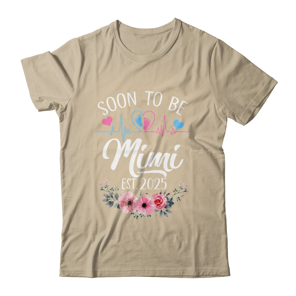 Soon To Be Mimi 2025 First Time Pregnancy Announcement Shirt & Tank Top | siriusteestore