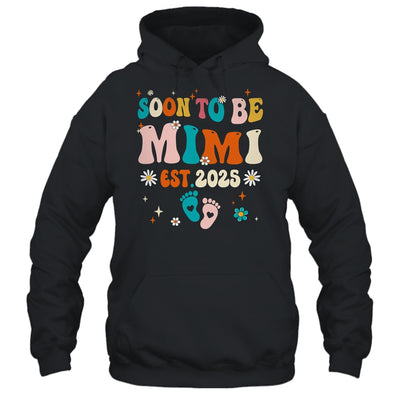 Soon To Be Mimi Est 2025 Pregnancy Announcement Groovy Shirt & Tank Top | siriusteestore