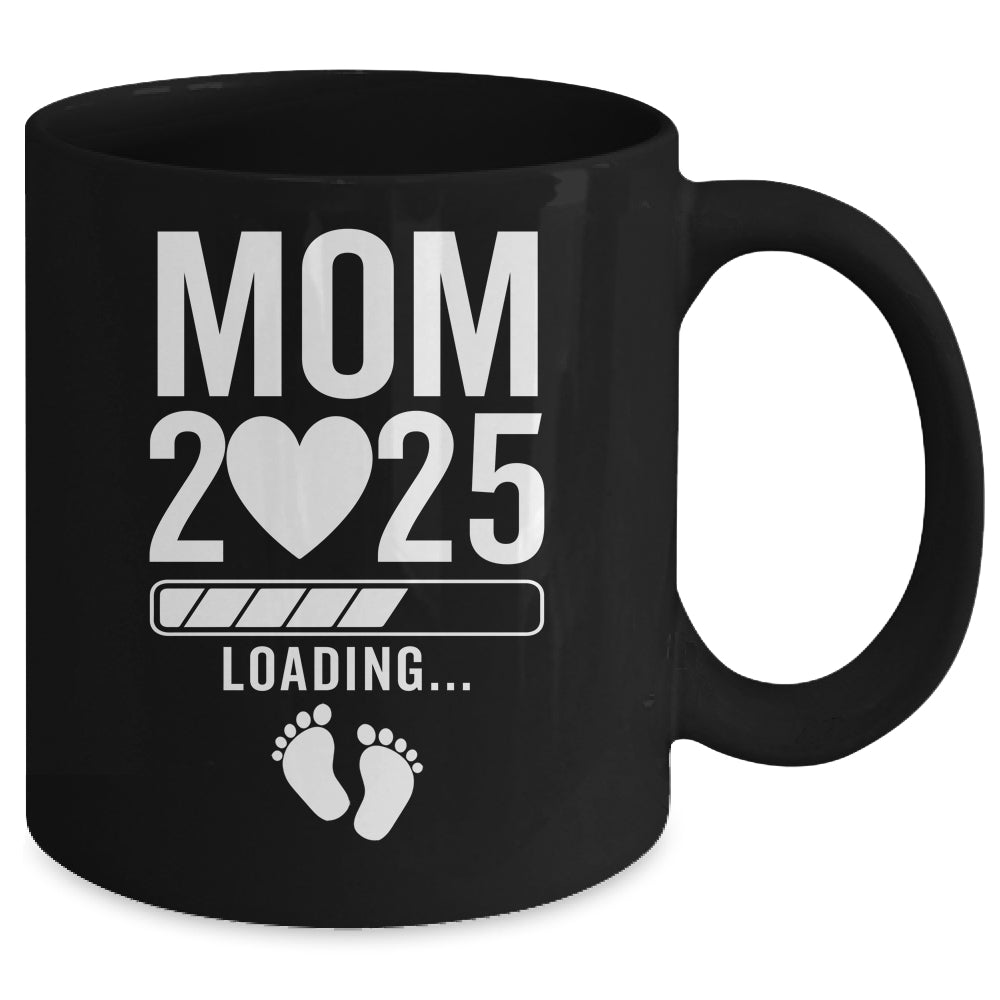 Soon To Be Mom 2025 Pregnancy Announcement Loading Mug | siriusteestore