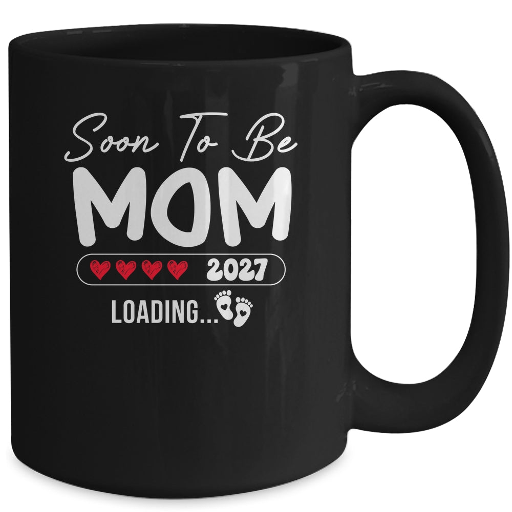 Soon To Be Mom 2027 Loading Promoted To Mom Est 2027 Mug | siriusteestore