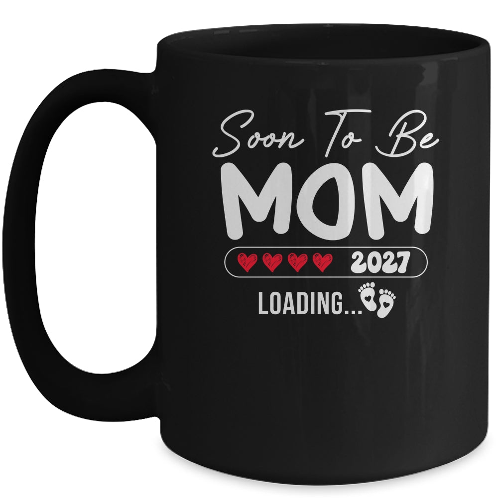 Soon To Be Mom 2027 Loading Promoted To Mom Est 2027 Mug | siriusteestore