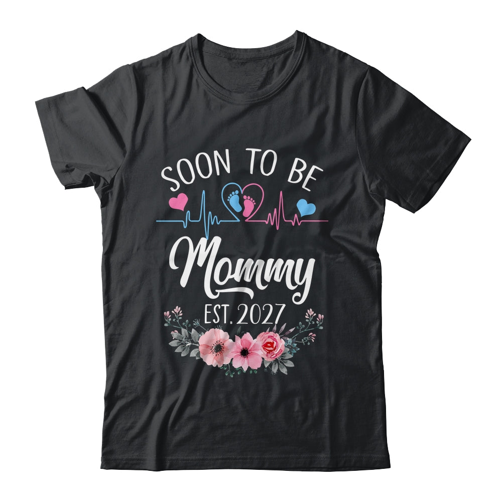 Soon To Be Mommy 2027 First Time Pregnancy Announcement Shirt & Tank Top | siriusteestore