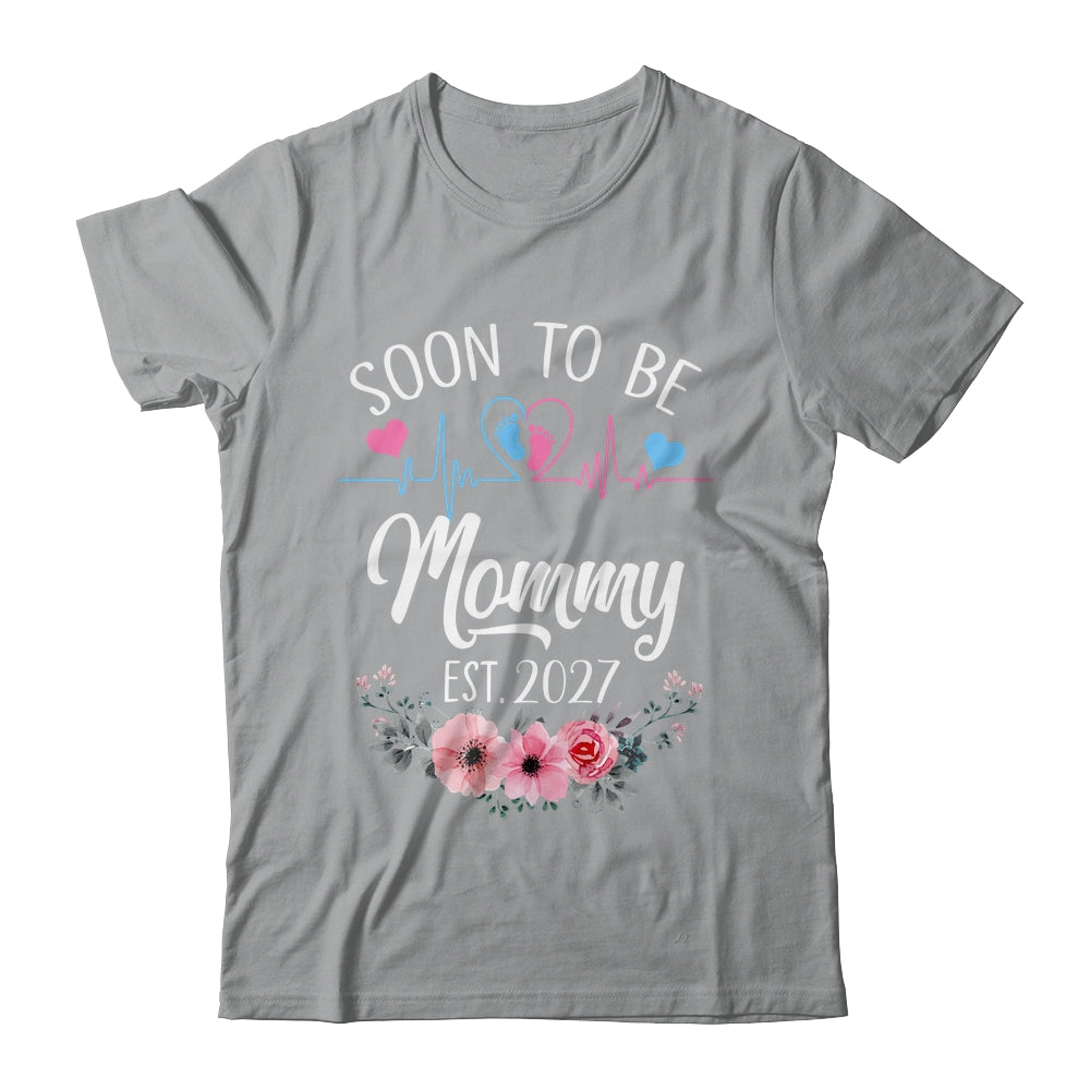 Soon To Be Mommy 2027 First Time Pregnancy Announcement Shirt & Tank Top | siriusteestore