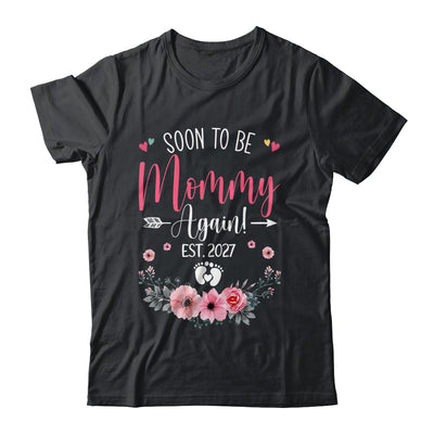 Soon To Be Mommy Again Est 2027 Mothers Day Shirt & Tank Top | siriusteestore