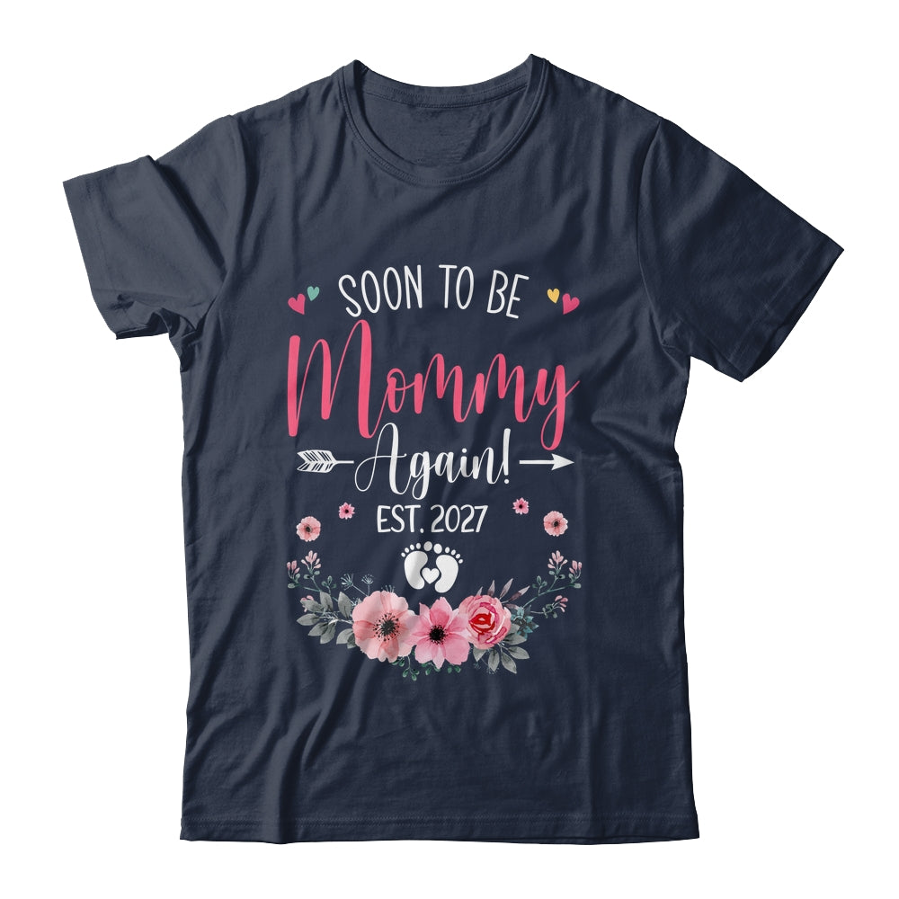 Soon To Be Mommy Again Est 2027 Mothers Day Shirt & Tank Top | siriusteestore