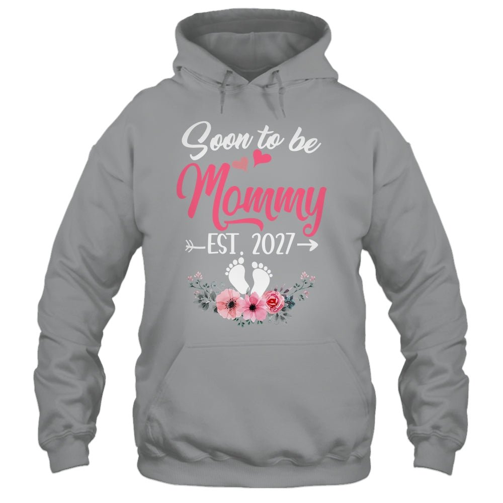 Soon To Be Mommy Est 2027 Mothers Day First Time Mommy Shirt & Tank Top | siriusteestore