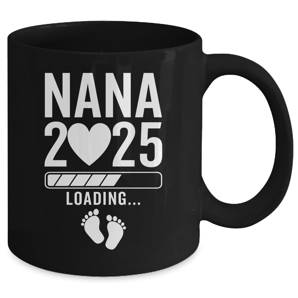 Soon To Be Nana 2025 Pregnancy Announcement Loading Mug | siriusteestore