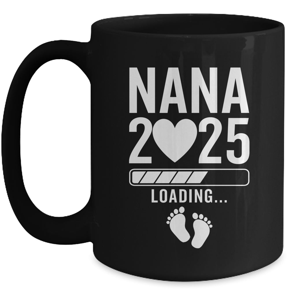 Soon To Be Nana 2025 Pregnancy Announcement Loading Mug | siriusteestore