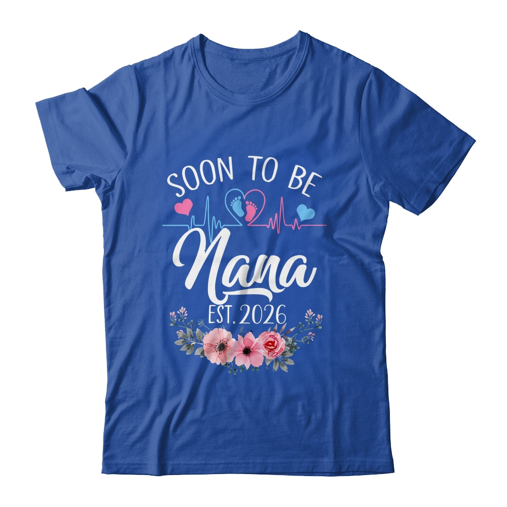 Soon To Be Nana 2026 First Time Pregnancy Announcement Shirt & Tank Top | siriusteestore