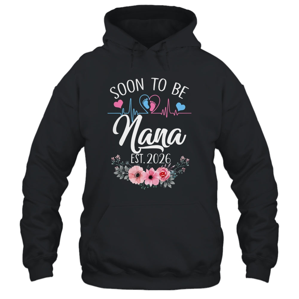 Soon To Be Nana 2026 First Time Pregnancy Announcement Shirt & Tank Top | siriusteestore