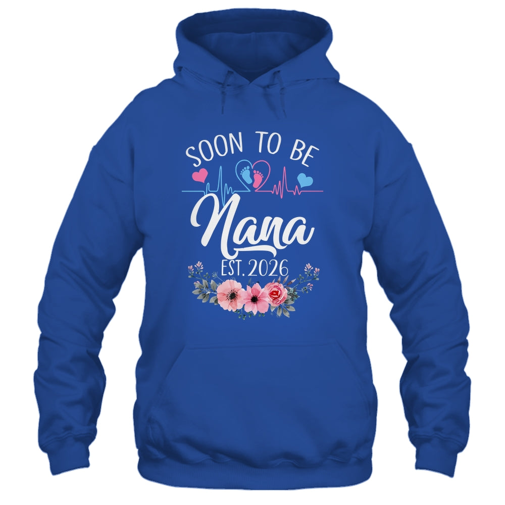 Soon To Be Nana 2026 First Time Pregnancy Announcement Shirt & Tank Top | siriusteestore