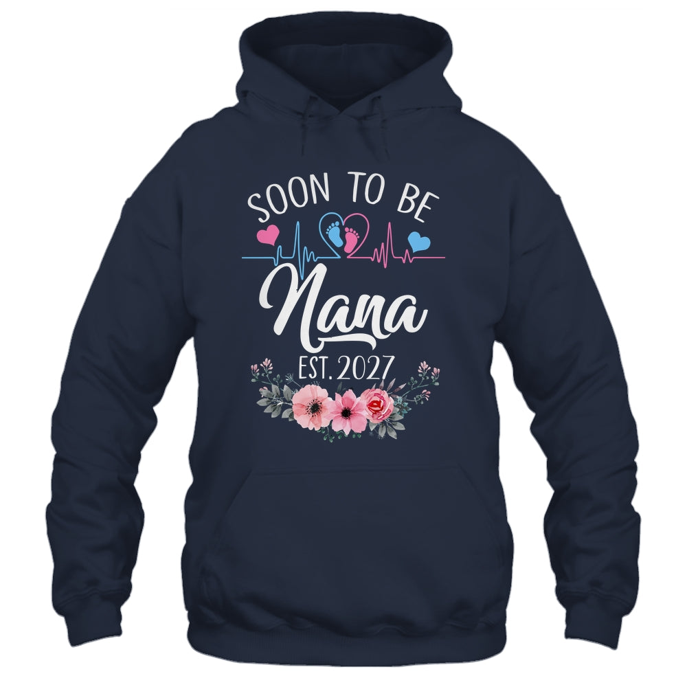 Soon To Be Nana 2027 First Time Pregnancy Announcement Shirt & Tank Top | siriusteestore