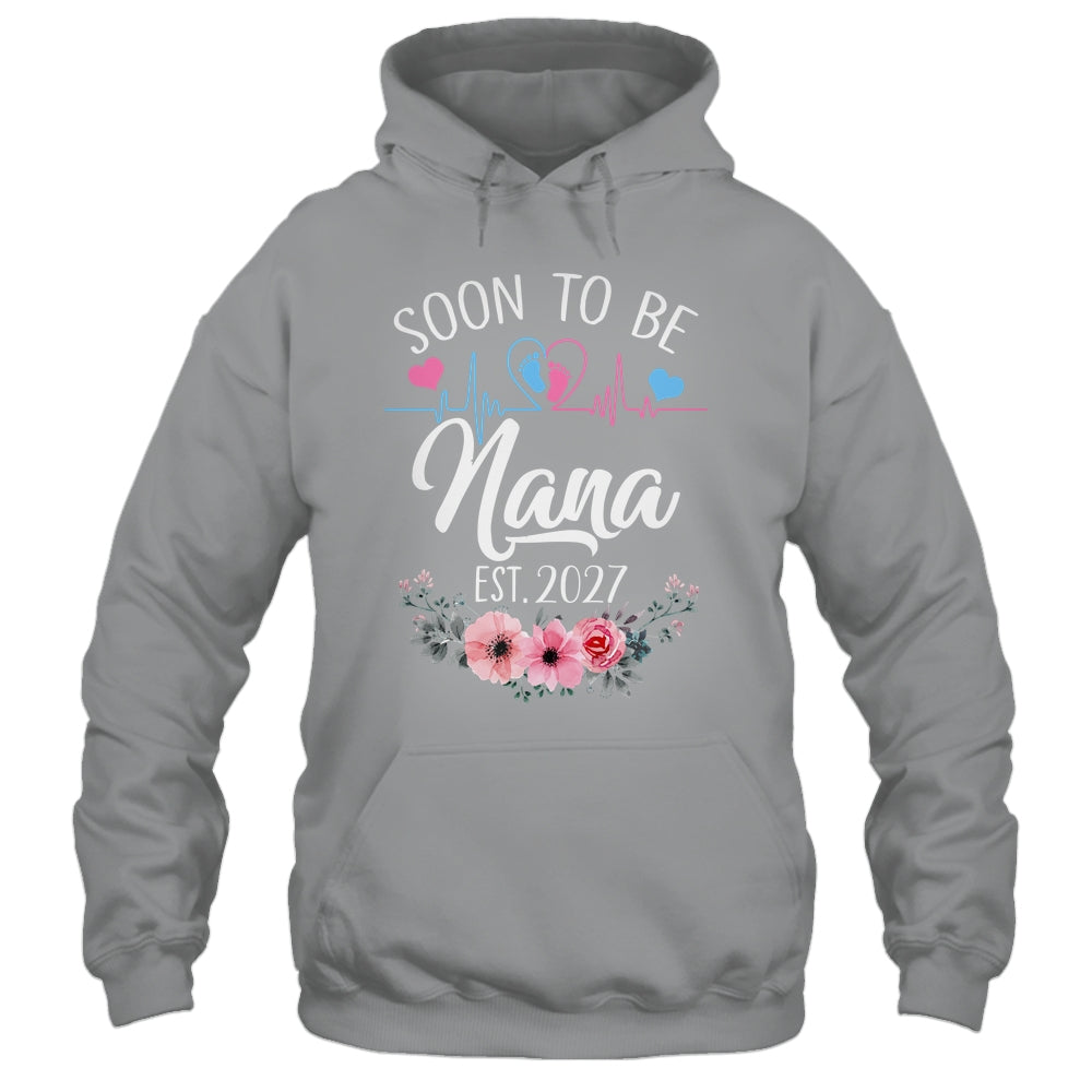 Soon To Be Nana 2027 First Time Pregnancy Announcement Shirt & Tank Top | siriusteestore