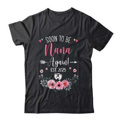 Soon To Be Nana Again Est 2025 Mothers Day Shirt & Tank Top | siriusteestore