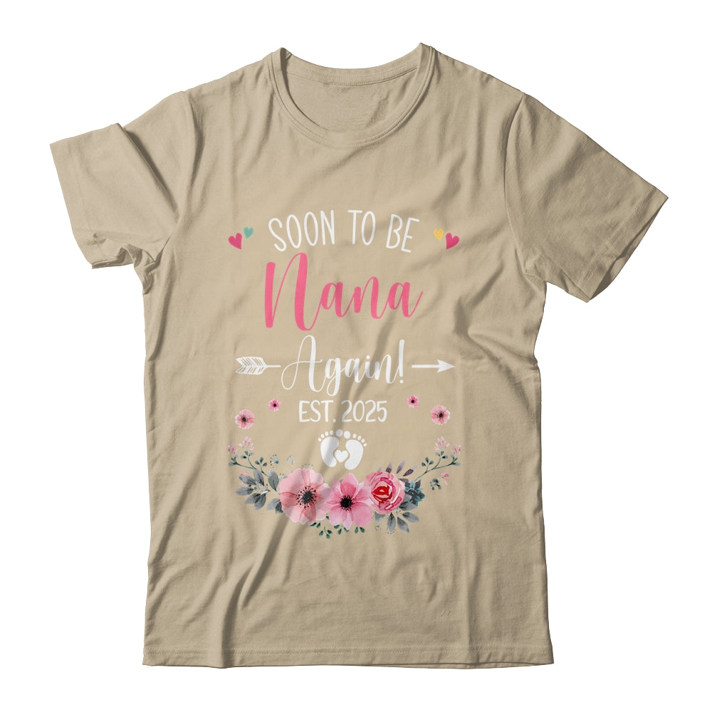 Soon To Be Nana Again Est 2025 Mothers Day Shirt & Tank Top | siriusteestore