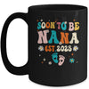 Soon To Be Nana Est 2025 Pregnancy Announcement Groovy Mug | siriusteestore