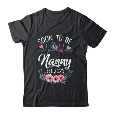 Soon To Be Nanny 2025 First Time Pregnancy Announcement Shirt & Tank Top | siriusteestore